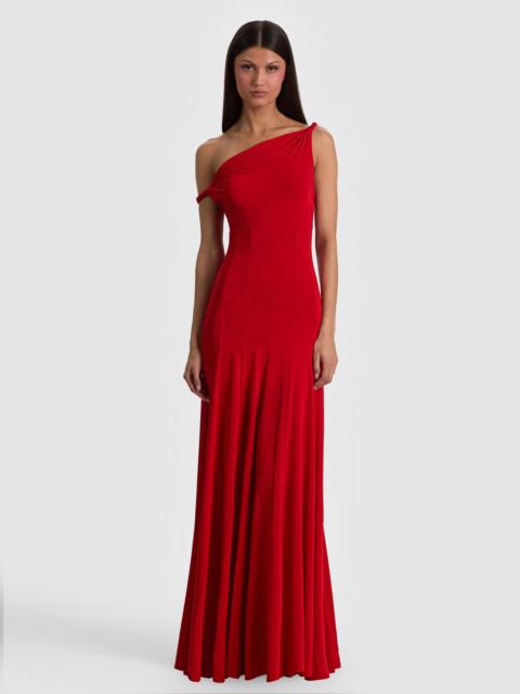 Alice + Olivia NOELIA TWIST STRAP MAXI DRESS