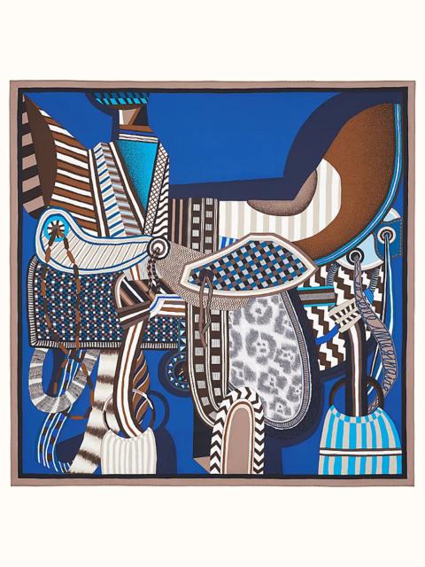 Hermès La Selle Imaginaire scarf 90