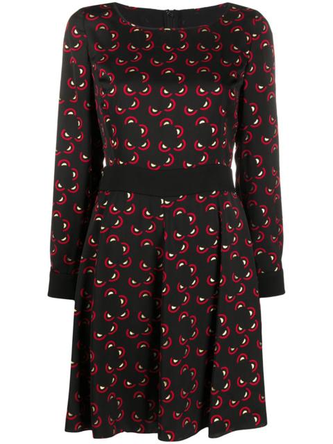 EMPORIO ARMANI geometric print short dress
