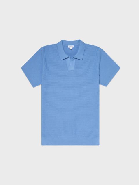 Open Textured Polo Shirt