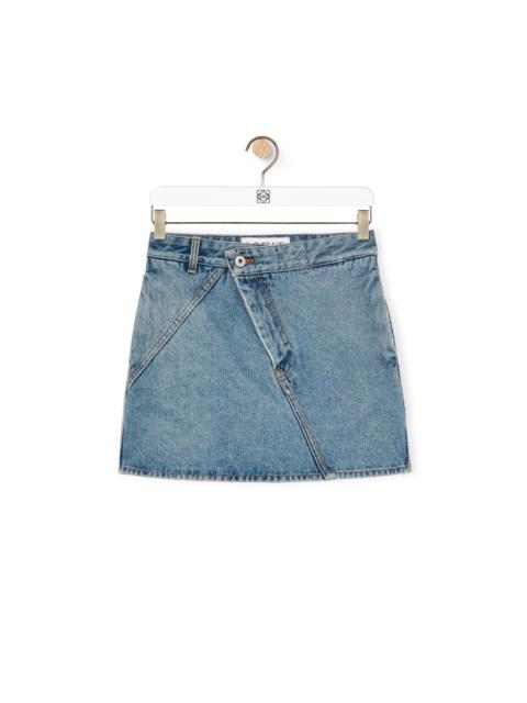 Loewe Anagram mini skirt in denim