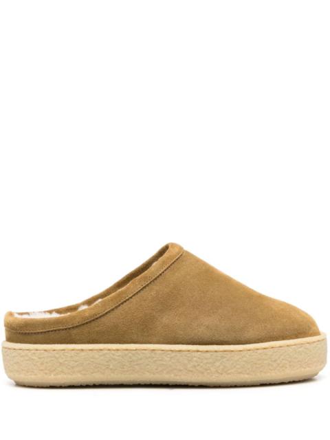 Isabel Marant shearling suede mules