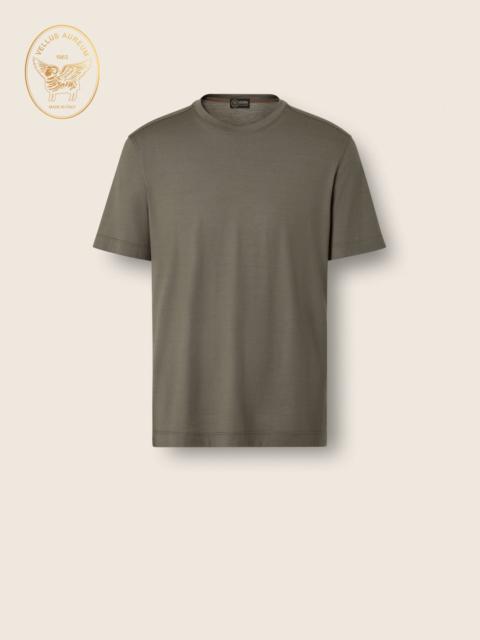 ZEGNA DARK TAUPE VELLUS AUREUM T-SHIRT