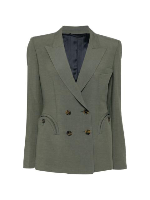 BLAZÉ MILANO padded shoulder double-breasted blazer