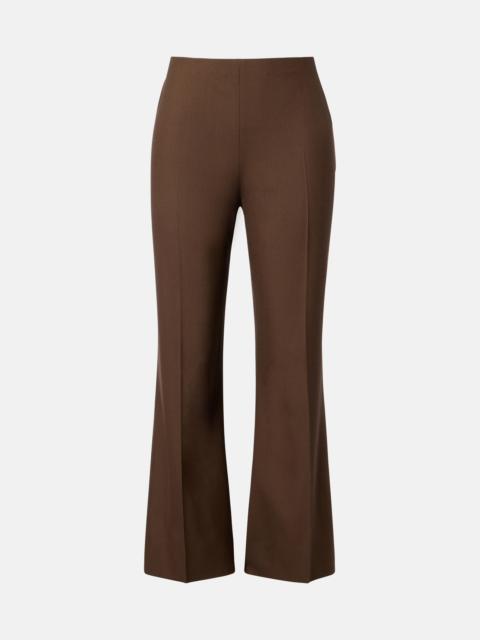KHAITE Walter cropped virgin wool flared pants