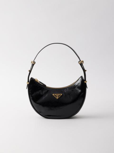 Prada Arqué naplak patent leather shoulder bag