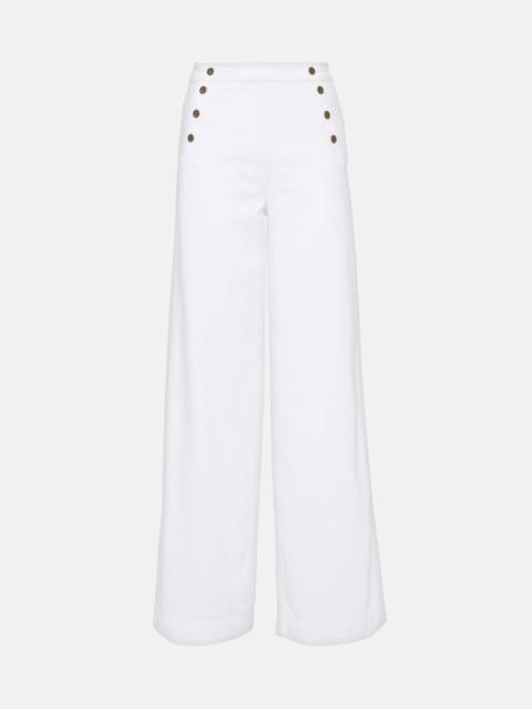 FRAME High-rise wide-leg pants