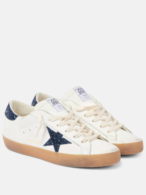 Golden Goose Super-Star glitter leather sneakers
