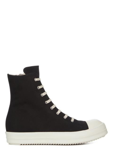 Rick Owens DRKSHDW canvas high-top sneakers