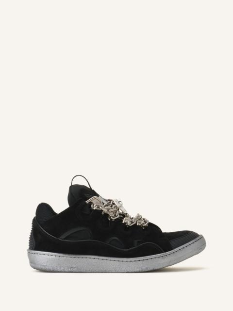 Lanvin CURB SNEAKERS ID CHAIN IN SUEDE