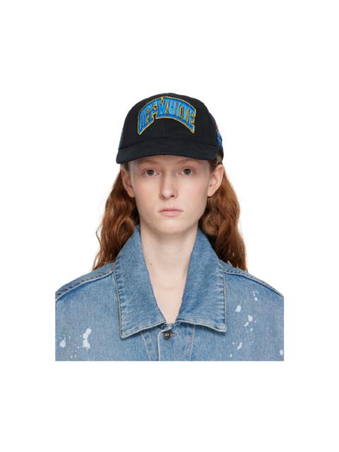 Off-White Black Mixed-Patch Cap