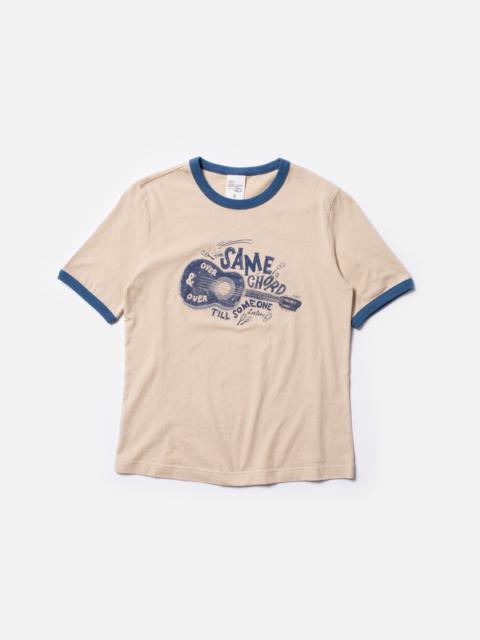 Nudie Jeans Lova Gitarr T-Shirt Dusty White