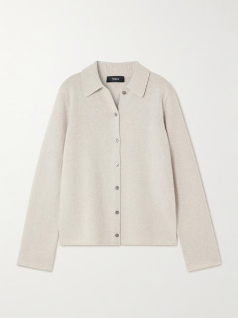 Theory Cashmere And Wool-blend Cardigan