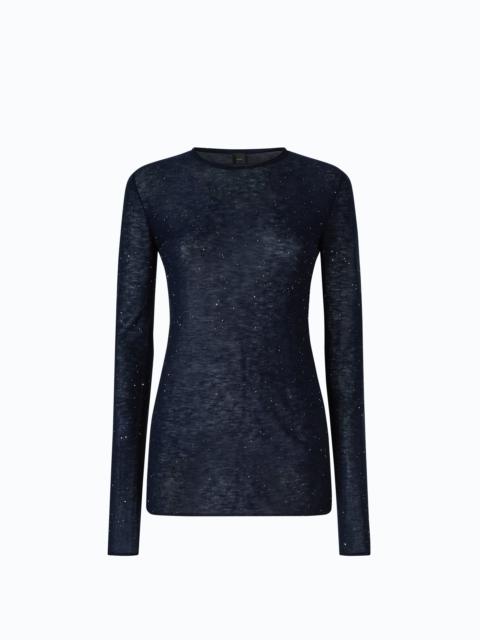PINKO CREW-NECK SWEATER WITH SEQUINS