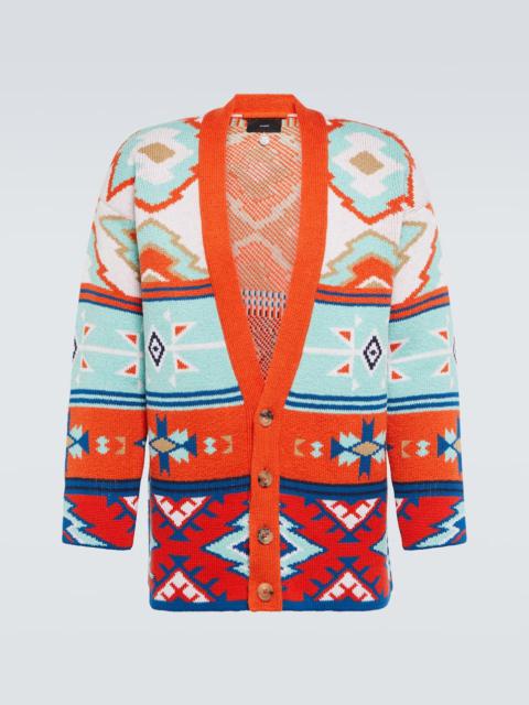 Alanui Desert Road jacquard cotton cardigan