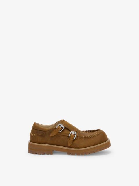 Moschino DERBY SHOES IN AGED CALFSKIN