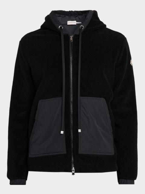 Moncler Men's Fleece Full-Zip Hoodie