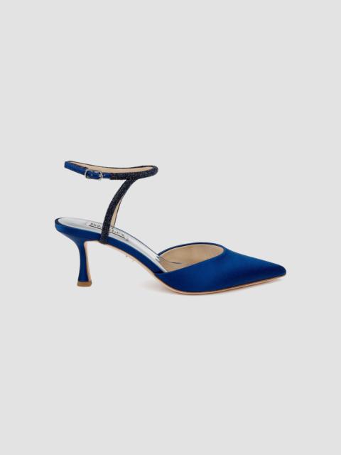 BADGLEY MISCHKA Women's Autumn 65MM Embellished Satin Pumps - Blue