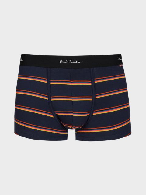 Paul Smith Navy Blue 'Artist Stripe' Boxer Briefs