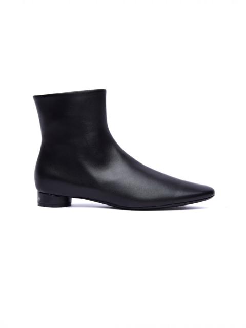 BLACK LEATHER OVAL 20MM BOOTS