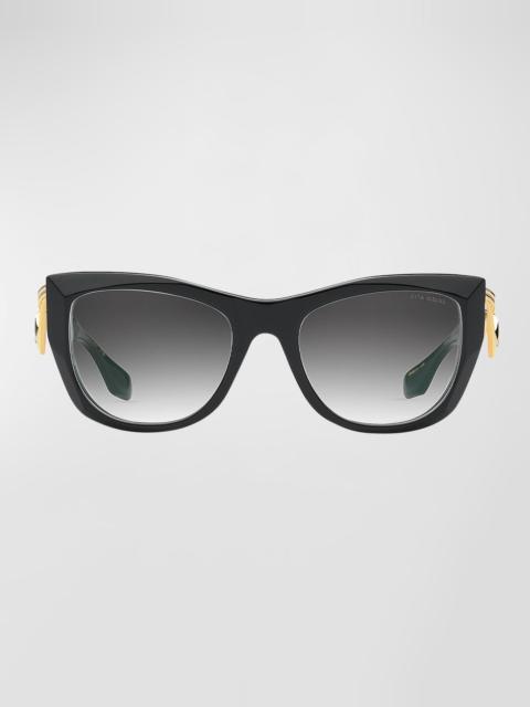 DITA Icelus Acetate & Titanium Cat-Eye Sunglasses
