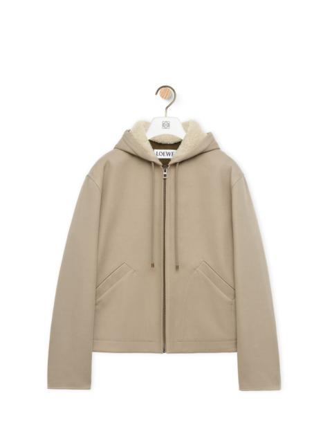 Loewe Hooded jacket in cotton