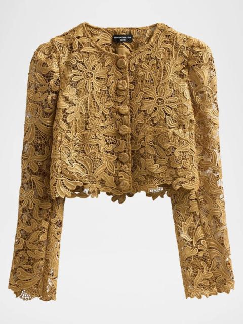 GENERATION LOVE Baila Metallic Guipure Jacket
