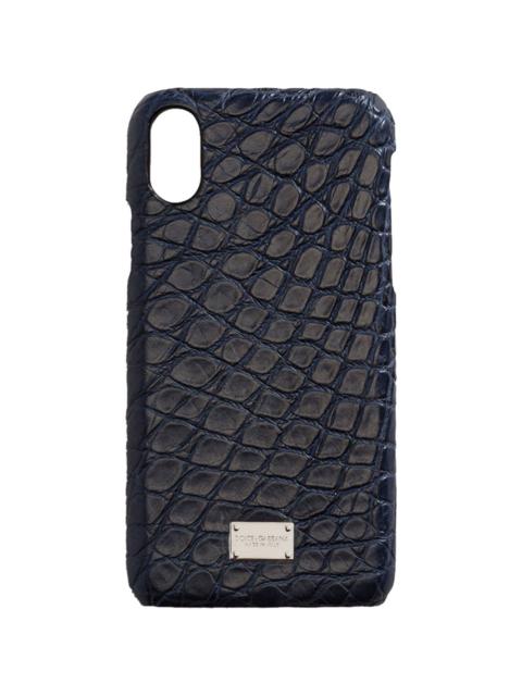 Dolce & Gabbana crocodile iPhone X case