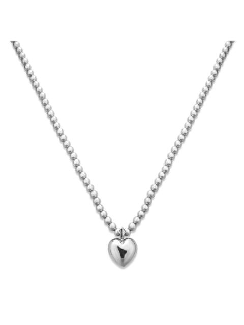 STONE AND STRAND Big Hearted Puffed Necklace