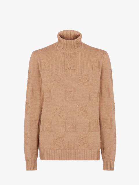 FENDI Brown wool sweater