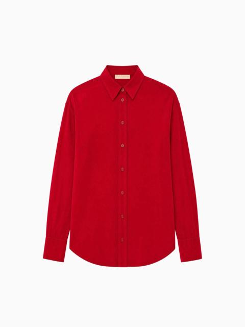 ULLA JOHNSON Lise Long Sleeve Silk Blouse