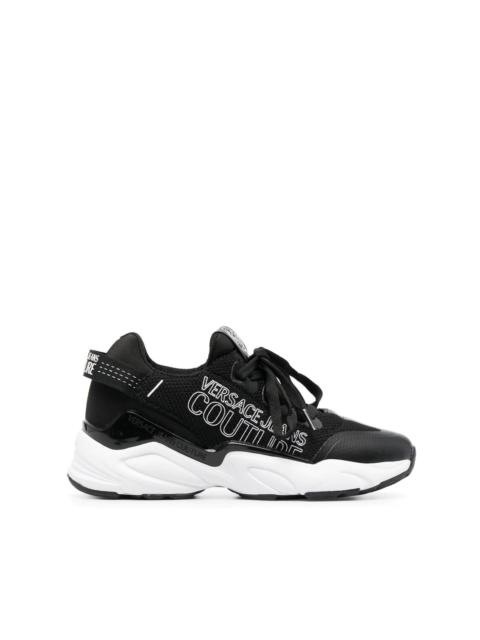 VERSACE JEANS COUTURE logo-print lace-up sneakers