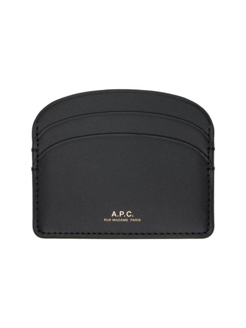 A.P.C. Black Demi-Lune Card Holder