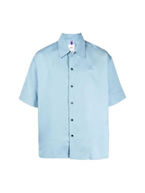 short-sleeved button-front shirt