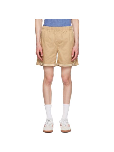COMMAS Beige Braided Cord Shorts