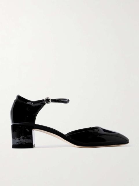 Aeyde Magda patent-leather pumps Black