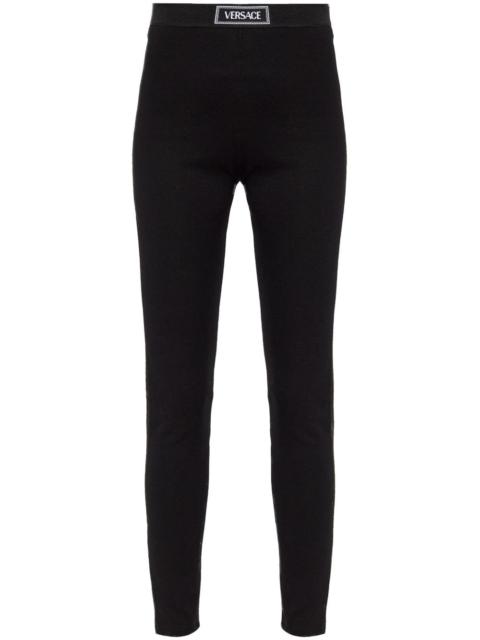 VERSACE elasticated-waist leggings