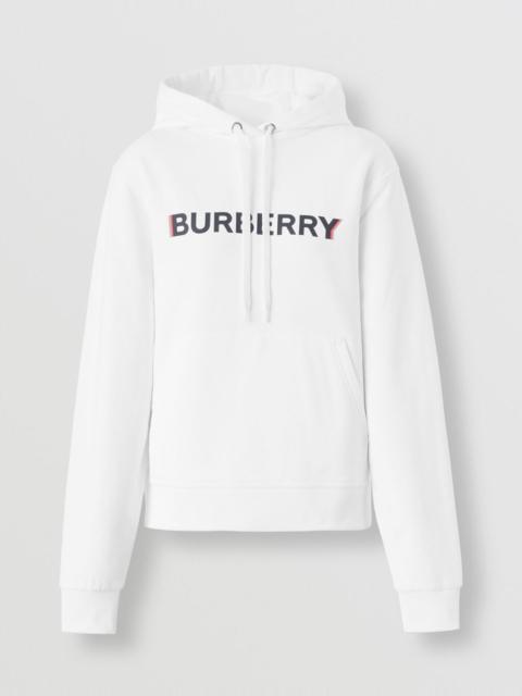 Burberry Logo Print Cotton Oversized Hoodie