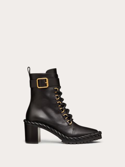 Valentino The Rope Calfskin Combat Boot 70mm