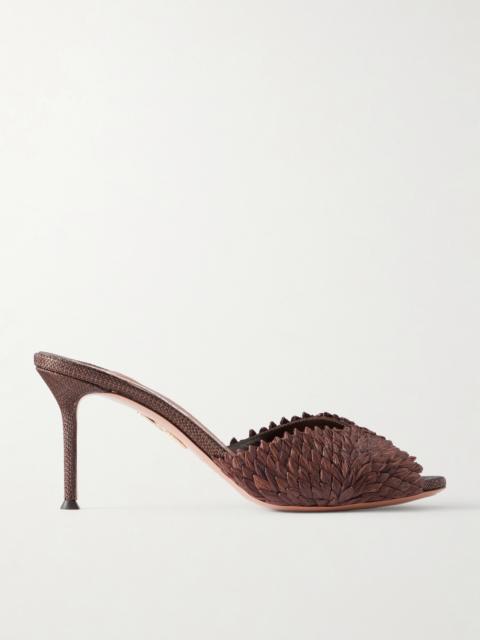 AQUAZZURA Rio Flirt 75 Raffia Mules