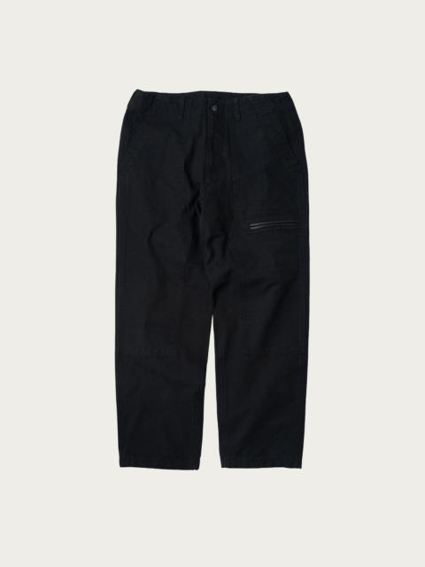 FrizmWORKS Heavy Canvas Destroyed Double Knee Pants - Black