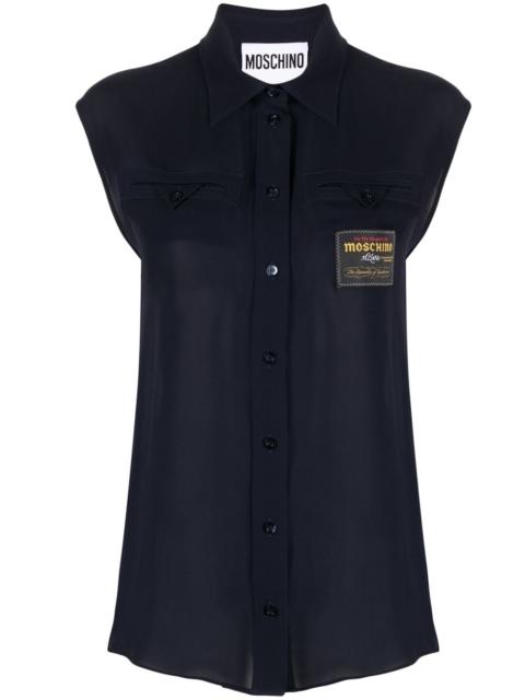 Moschino sleeveless silk shirt