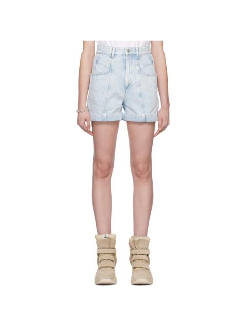 Isabel Marant Blue Vetanio Denim Shorts