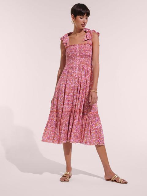 Long Dress Triny - Pink Net