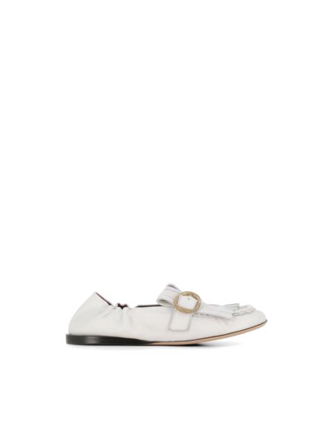 Paul Smith buckle fringed loafers