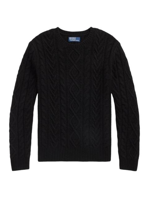 Polo Ralph Lauren Men's Fisherman Cable-Knit Wool-Alpaca Sweater - Polo Black