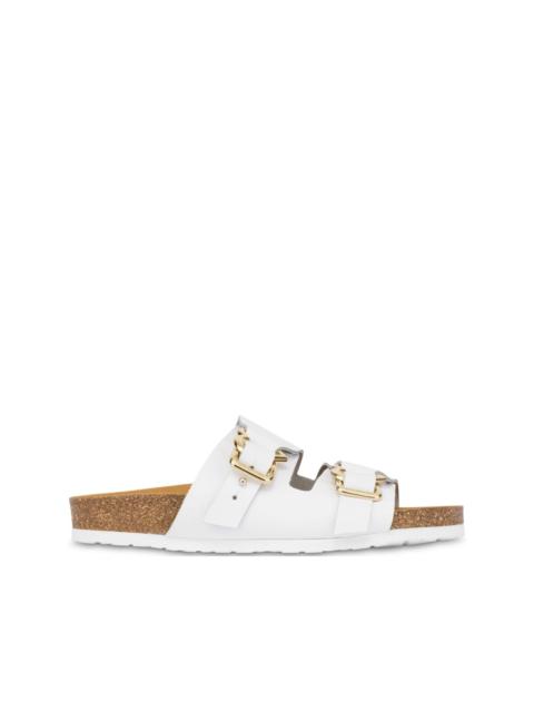Moschino leather sandals