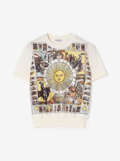 Burberry Tarot Panel Wool Silk Top