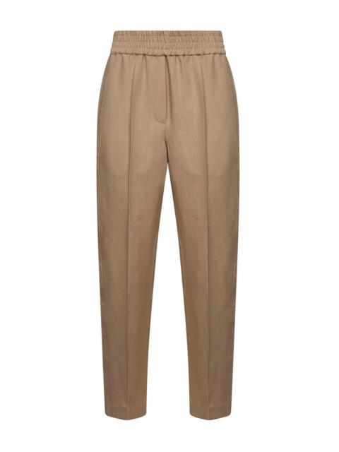 Light beige Baggy Pull-Up trousers