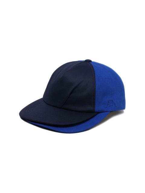 logo-embroidered two-tone cap